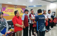 Ditpolairud Polda Banten Ikuti Olahraga Bersama Instansi Bea dan Cukai Merak
