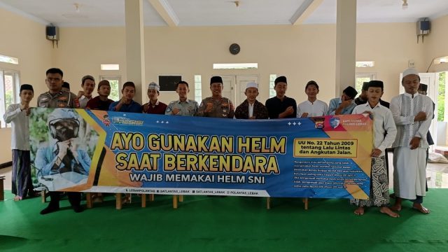 Sinergitas Jasa Raharja dan Satlantas Polres Lebak Gelar Sosialisasi Tertib Berlalu Lintas di Ponpes Wasilatul Falah 2 Rangkasbitung