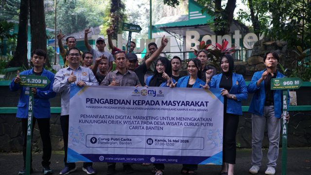 Mahasiswa Manajemen UNPAM Serang Dorong Wisata Curug Putri Lewat Digital Marketing