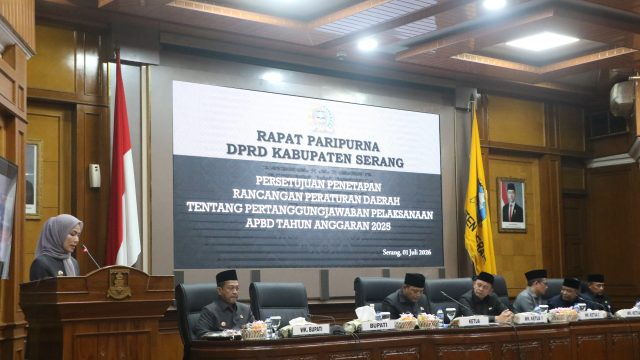 DPRD Kabupaten Serang Setujui Raperda Pertanggungjawaban Pelaksanaan APBD 2025 Menjadi Perda