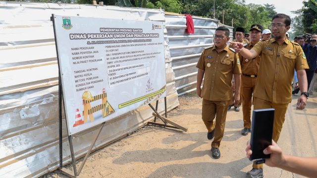 Setelah 25 Tahun Menanti, Jembatan Piano Desa Mekarsari Kabupaten Serang Mulai Dibangun