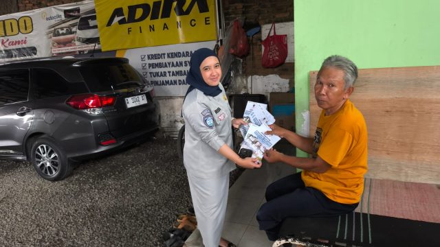Jasa Raharja Banten Sambangi Showroom di Kabupaten Serang, Sosialisasikan Program Pemutihan tahun 2026