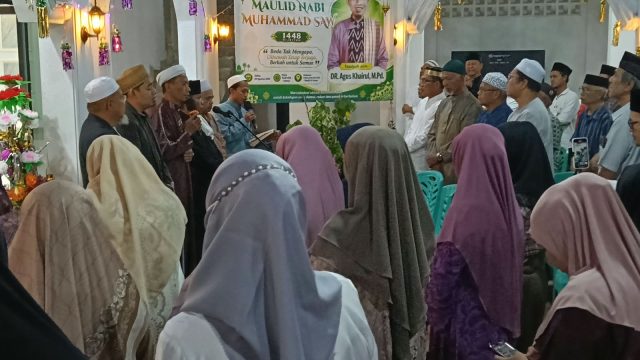 Masjid Al Furqon Perumahan Lopang Indah Serang Menggelar Peringatan Maulid Nabi Muhammad SAW, untuk Menjaga Ukhuwa