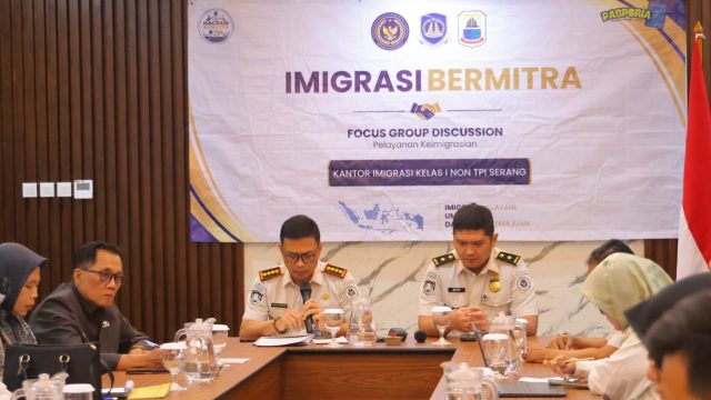 Perkuat Kolaborasi dalam Pelayanan Keimigrasian dan Pemberdayaan UMKM, Imigrasi Serang Gelar FGD Imigrasi Bermitra di Kabupaten Lebak