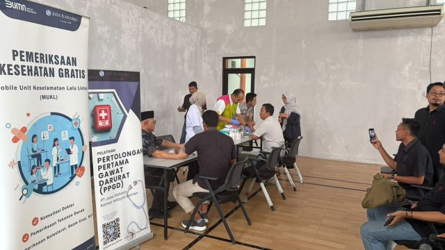 Safety Campaign PT Jasa Raharja Perkuat Kesadaran Keselamatan dan Kesehatan Pegawai PT Santosa Agrindo